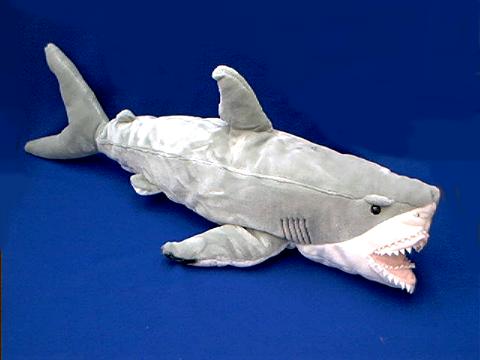 shark stuffed animal plush large great white