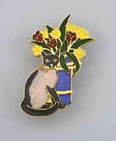 siamese cat pin brooch eb1140b
