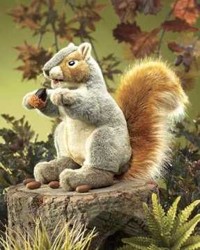 squirrel puppet gray folkmanis