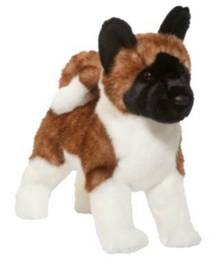 akita plush stuffed animal toy douglas