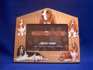 basset hound picture frame