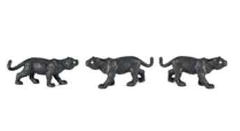 black jaguar toy mini good luck
