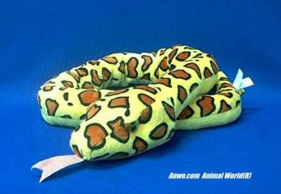 yellow stuffed animal snake