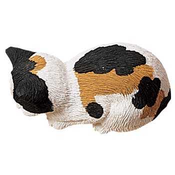 calico cat figurine small
