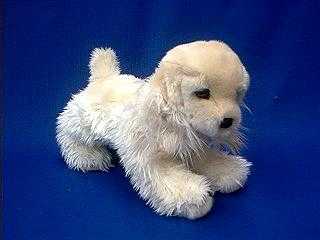 cocker spaniel plush stuffed animal white chocolate