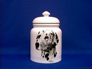 dalmatian breed cookie jar