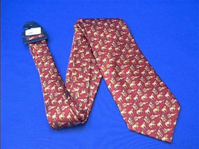 lion necktie red