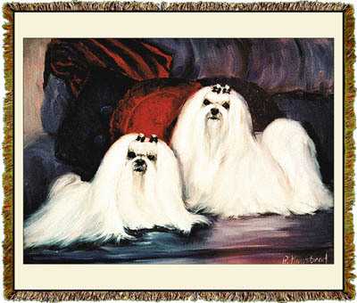 maltese blanket throw tapestry USA