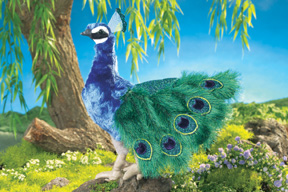 peacock puppet