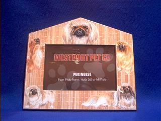pekingese picture frame
