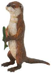 river otter toy with fish