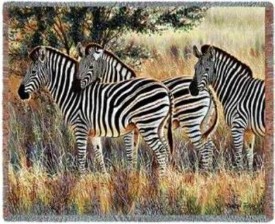 zebra blanket throw tapestry zebras