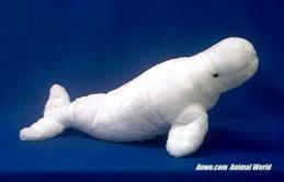 beluga whale plush stuffed large mommy
