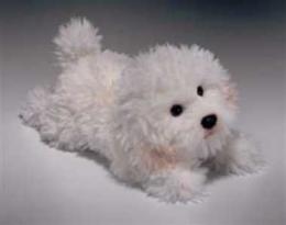 bichon stuffed animal plush classic