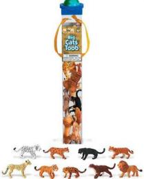 big cats toy tube animals assortment 