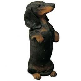 black dachsund figurine sandicast os370