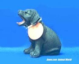 black lab puppy figurine country artists