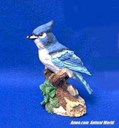 blue jay bird figurine