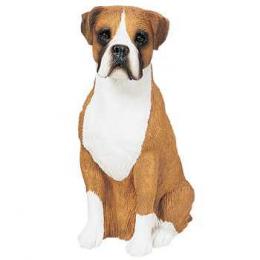 boxer figurine sandicast uncropped ears 