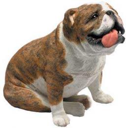 brindle bulldog figurine sandicast os469