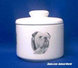 bulldog jar porcelain