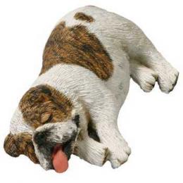 sandicast bulldog brindle figurine snoozer sz135