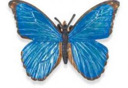 butterfly toy blue morpho