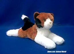 calico cat plush stuffed animal zesty