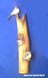 chickadee figurine wallhanging