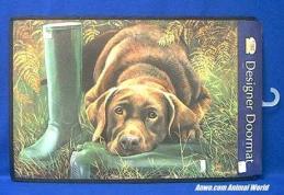 chocolate lab door mat