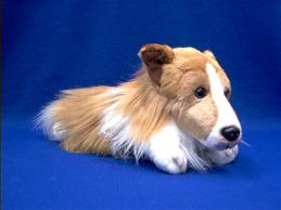 collie stuffed animal plush pup small