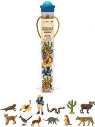 desert animals toy tube 