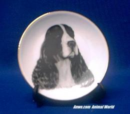 english springer spaniel plate porcelain