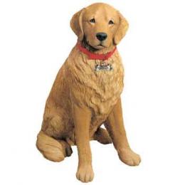 golden retriever figurine lifesize sandicast