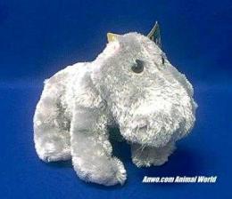 hippo plush stuffed animal zoobie small