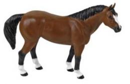 horse toy quarter horse miniature replica