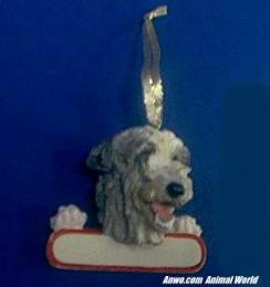 irish wolfhound christmas ornament personalize