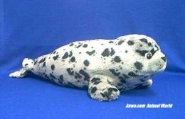 large harbor seal plush stuffed animal toy
