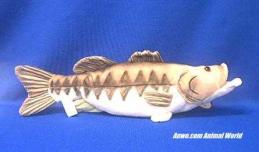 large mouth bass plush stuffed toy
