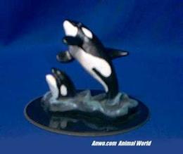 orca figurine statue small