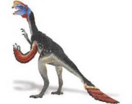 oviraptor toy dinosaur feathers 
