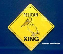 pelican crossing sign warning