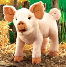 pink pig puppet folkmanis