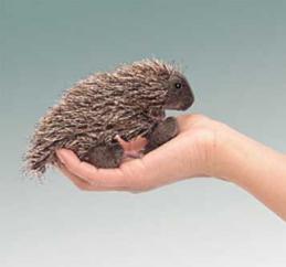 porcupine finger puppet