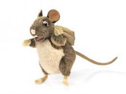 rat puppet with backpack folkmanis 