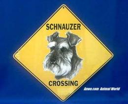 schnauzer crossing sign