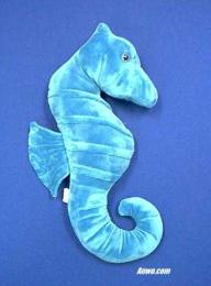 blue seahorse plush stuffed animal toy