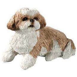 gold shih tzu figurine sandicast ss16401