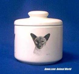 siamese cat jar porcelain
