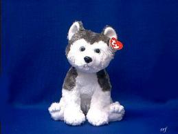 siberian husky plush stuffed ty slush